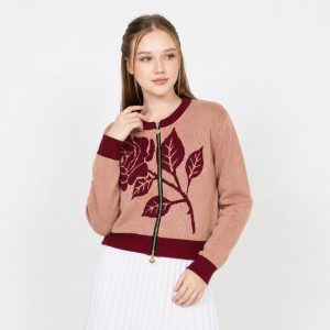 Areum Cardigan Knit Double Zipper Premium