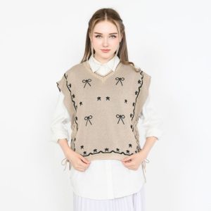 Ayundini Vest Crop Rajut Premium