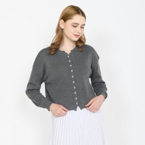 Olive Knit Cardigan Premium