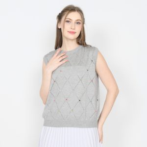 Milkan.id Karin Vest Knit Cotton Viscose Wanita